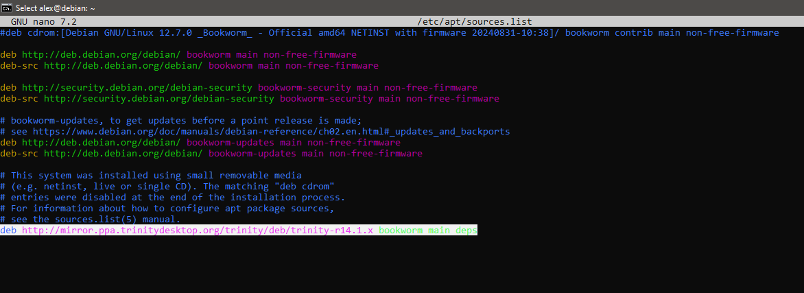 Adding the custom repository